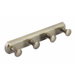 Вешалка для ванной WasserKraft Exter K-5200 4 крючка на шуруп металл бронза (K-1094)