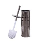 Ершик для унитаза напольный нержавеющая сталь хром (2813022)