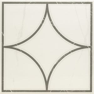 Керамогранит LB Ceramics Каррара Геометрия белый 450х450х8 мм