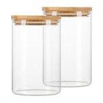 Банка стеклянная Master House Тауэр 1 л с крышкой (2 шт.)