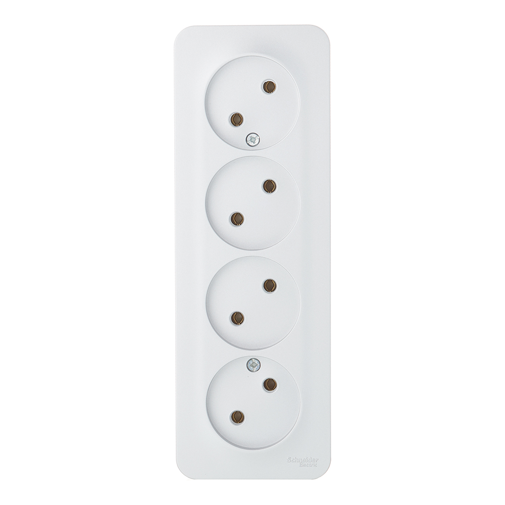 original-11243.jpg Розетка Systeme Electric Blanca накладная алюминий (BLNRA000413) — изображение 1