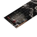 Панель стеновая пластик для кухни 3000х600х1,5 мм вино и лед