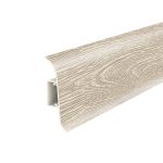 Плинтус ПВХ напольный Идеал Классик 55 мм 229 дуб латте 2200 мм