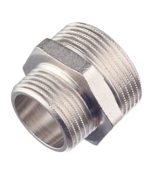 Ниппель переходной Stout 1 1/4 НР(ш) х 1 НР(ш) латунный (SFT-0004-001141)