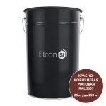 Грунт-эмаль по ржавчине 3в1 Elcon красно-коричневая RAL 3009 матовая 25 кг