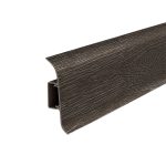 Плинтус ПВХ напольный Идеал Классик 55 мм 303 венге темный 2200 мм