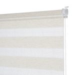 Рулонная штора день-ночь 60х160 см Decofest Бейс мини эко-бежевая