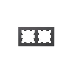 Рамка Systeme Electric AtlasDesign двухместная базальт (ATN001402)