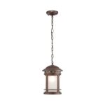 Светильник садово-парковый подвесной Outdoor Salamanca коричневый 200 мм E27 60 Вт IP44 (O031PL-01BR)