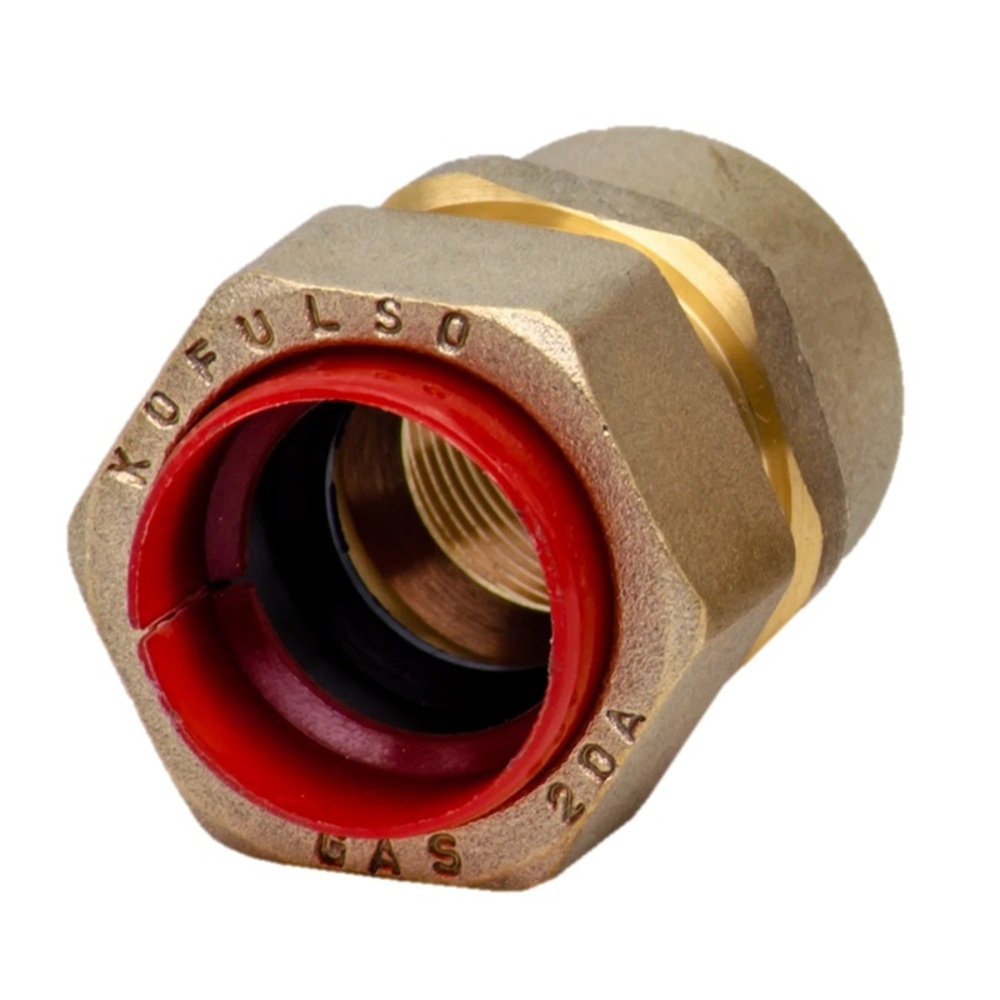 original-12471.jpg Соединитель Kofulso 15 мм х 1/2 ВР(г) для газа для гофрированных труб — изображение 1