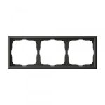 Рамка Systeme Electric ArtGallery трехместная базальт (SE GAL001403)