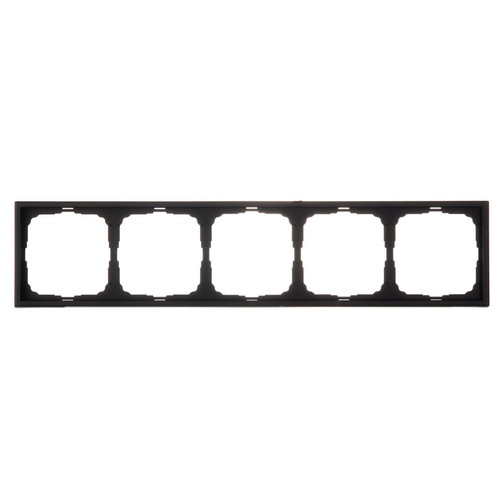 original-12572.jpg Рамка Systeme Electric ArtGallery пятиместная карбон (GAL001005) — изображение 1