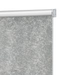 Рулонная штора блэкаут 160х175 см Decofest Марбл серая