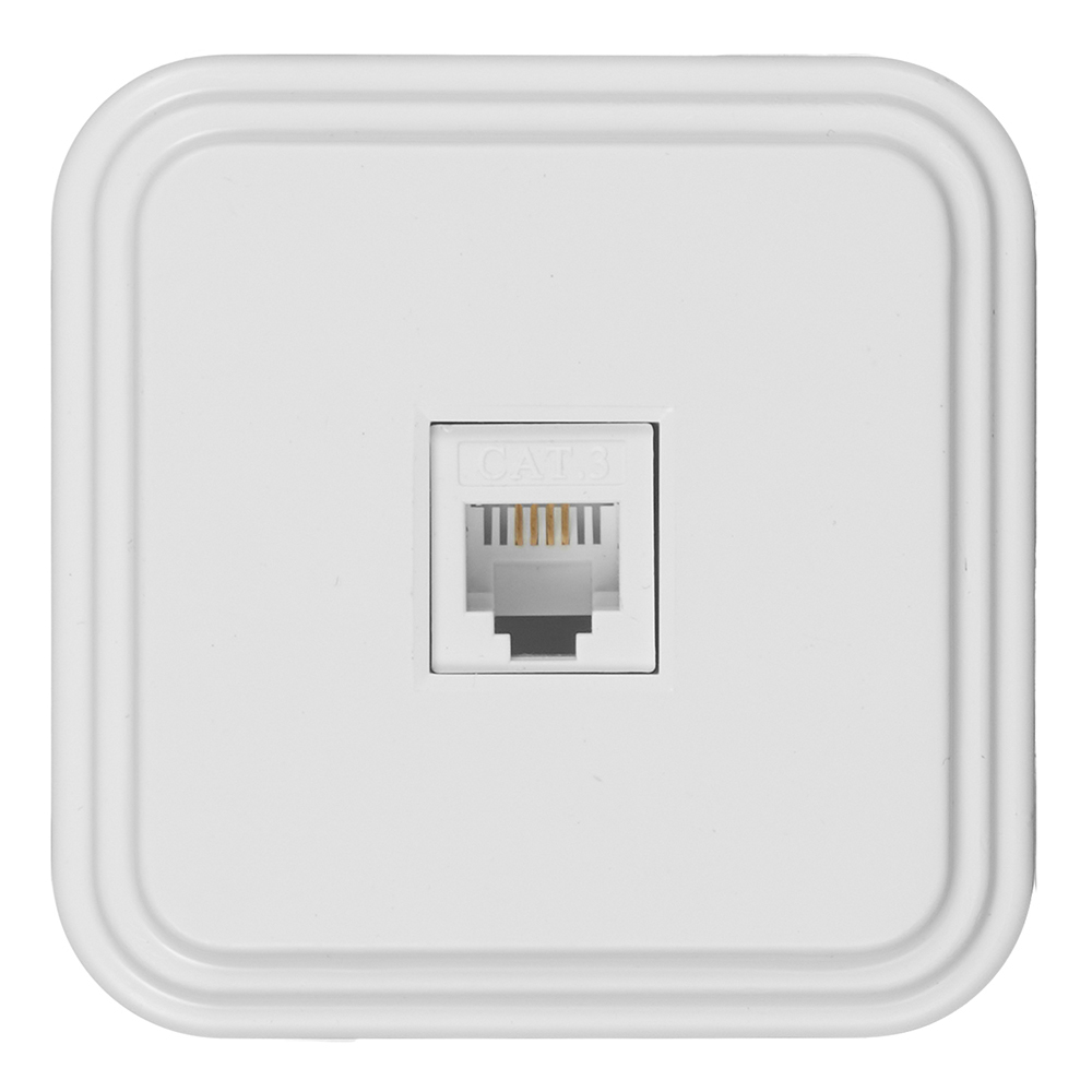 original-1277.jpg Розетка телефонная Svet накладная белая (0219-00011) — изображение 1