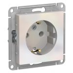Розетка Systeme Electric AtlasDesign встраиваемая жемчуг (ATN000443)