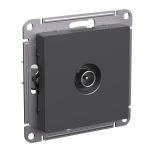 Розетка телевизионная Systeme Electric AtlasDesign встраиваемая базальт (ATN001491)