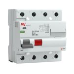 УЗО EKF Averes DV 40А 3P+N тип AC 100 мА 10 кА (rccb-4-40-100-s-av)