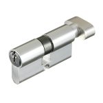 Цилиндр 2018 60 30х30 мм ключ/вертушка хром