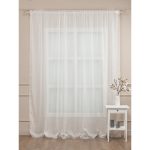 Тюль канвас белый 300х280 см Amore Mio (99136)