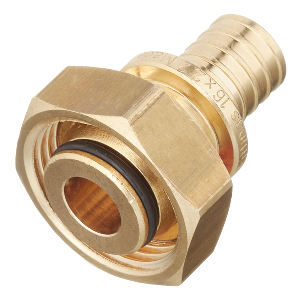 original-13372.jpg Соединитель прямой Stout 16 мм х 3/4 ЕК с накидной гайкой латунный (SFA-0034-001634) — изображение 1