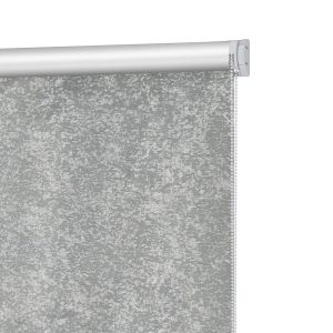 Рулонная штора блэкаут 70х160 см Decofest Марбл мини серая
