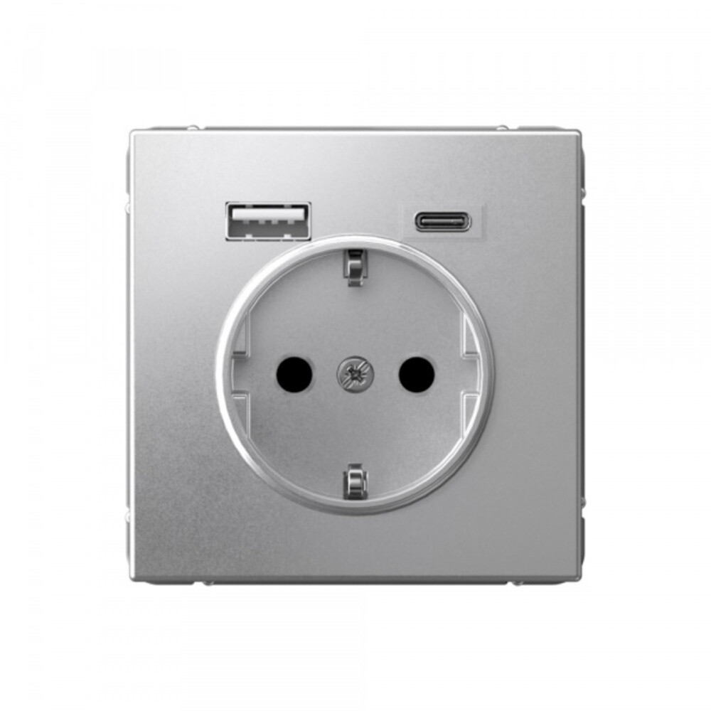original-13420.jpg Розетка USB Systeme Electric ArtGallery встраиваемая алюминий USB-A/ Type-C (SE GAL000332) — изображение 1