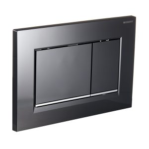 Клавиша смыва для инсталляций Geberit Sigma 30 черная/хром глянцевый (115.883.KM.1)