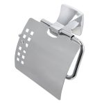 Держатель для туалетной бумаги WasserKraft Wern с крышкой металл/пластик хром (K-2525)