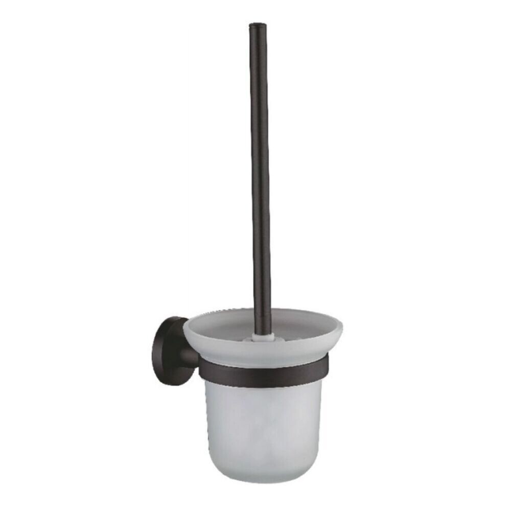 original-13775.jpg Ершик для унитаза Haiba HB8710 подвесной стекло/металл черный (550608) — изображение 1