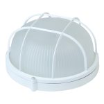 Светильник накладной Svet НБП 03-60-002 E27 60 Вт IP54 белый с решеткой призма (1301-00060)