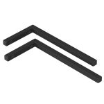 Кронштейн для столешницы 43х20х2,5 см черный Good Door (КР00018) (2 шт.)