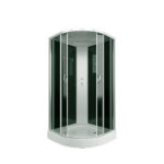 Душевая кабина Erlit ER35 90х90х215 см стекло тонированное 4 мм с низким поддоном полукруг