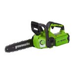 Пила цепная аккумуляторная Greenworks 40V G40CS30IIK2 40 В 12" шаг 3/8" паз 1,1 мм 45 звеньев Li-Ion 2Ач 1 АКБ и ЗУ (2007807UA)