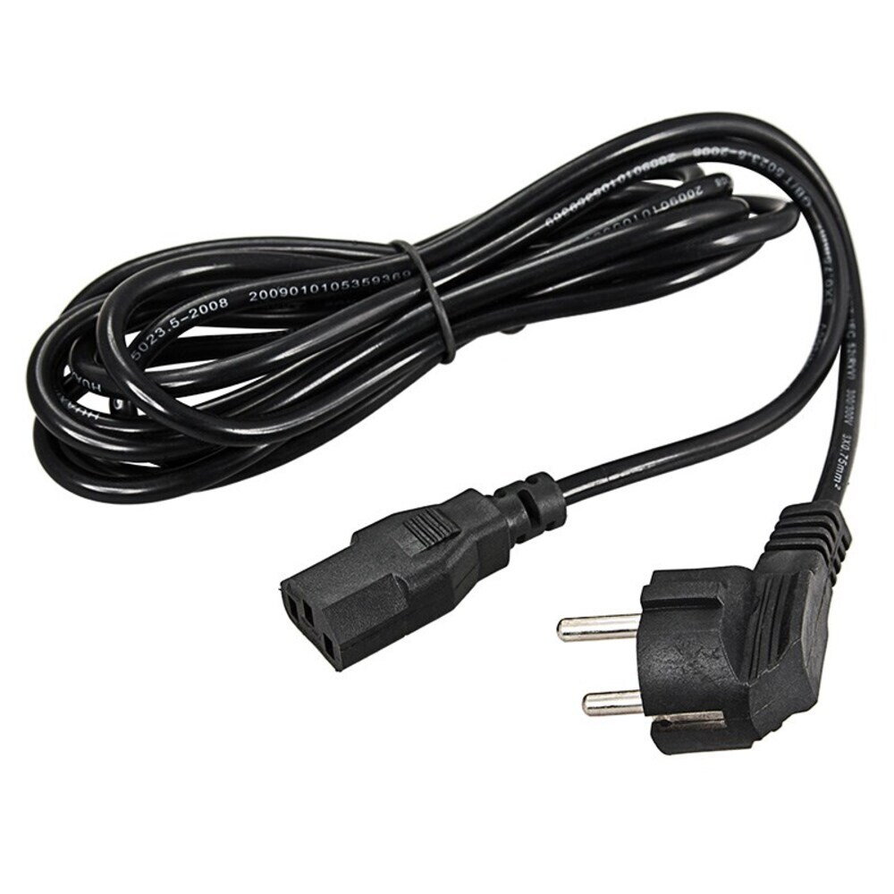 original-14247.jpg Шнур сетевой с вилкой с разъемом С13 3 м ПЭ 3х0,75 кв.мм 10 А Rexant черный (11-1122) — изображение 1