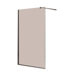 Душевая перегородка Cezares Liberta черная 120х195 см стекло цвет бронза 8 мм (LIBERTA-L-1-120-BR-NERO)