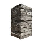 Искусственный камень угловой White Hills Фьорд Лэнд черно-серый (18 шт. = 1,8 пог.м)