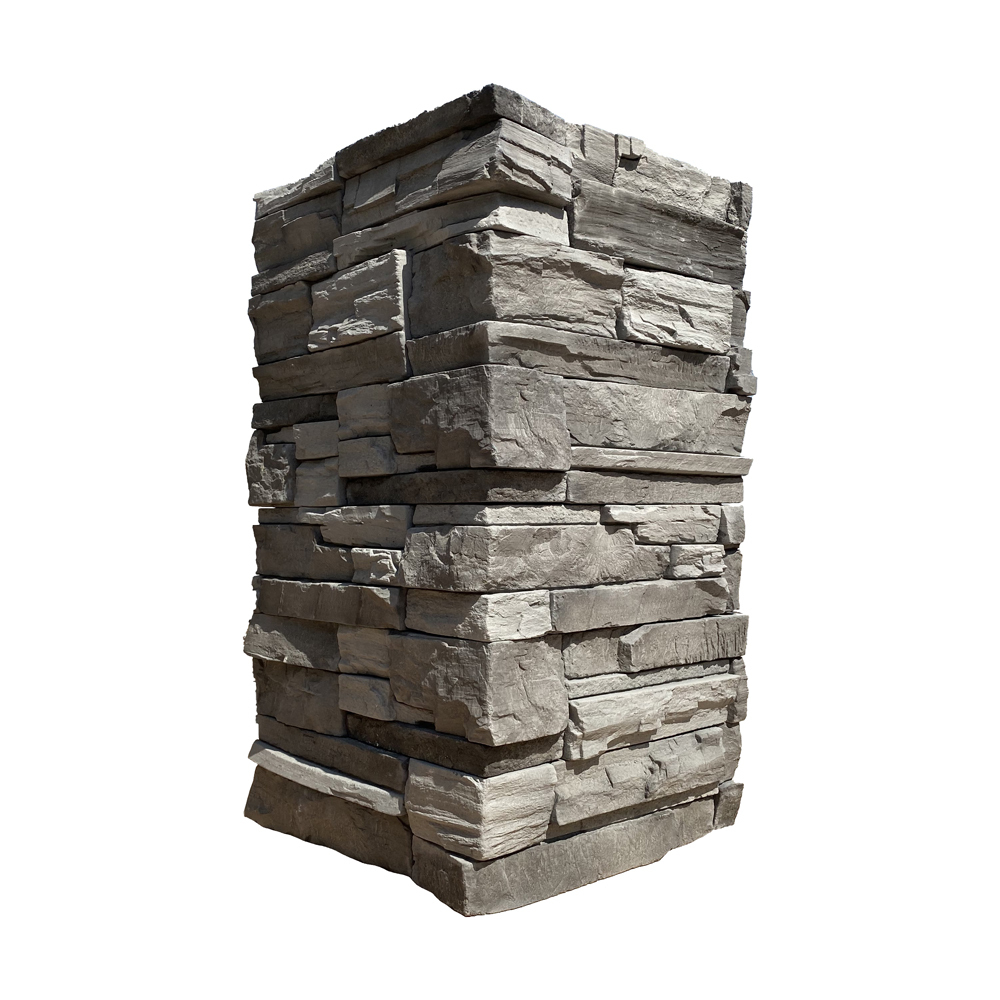 original-14370.jpg Искусственный камень угловой White Hills Фьорд Лэнд черно-серый (18 шт. = 1,8 пог.м) — изображение 1