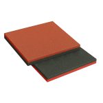 Плитка полнотелая резиновая Sporto 500х500х20 мм красная