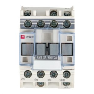 Контактор модульный EKF PROxima (ctr-s-12-110-nc) 110 В 12 А тип AC 3P малогабаритный