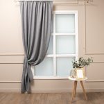 Штора канвас серая 160х260 см Amore Mio (98565)