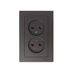 Розетка Systeme Electric AtlasDesign встраиваемая мокко (ATN000620)