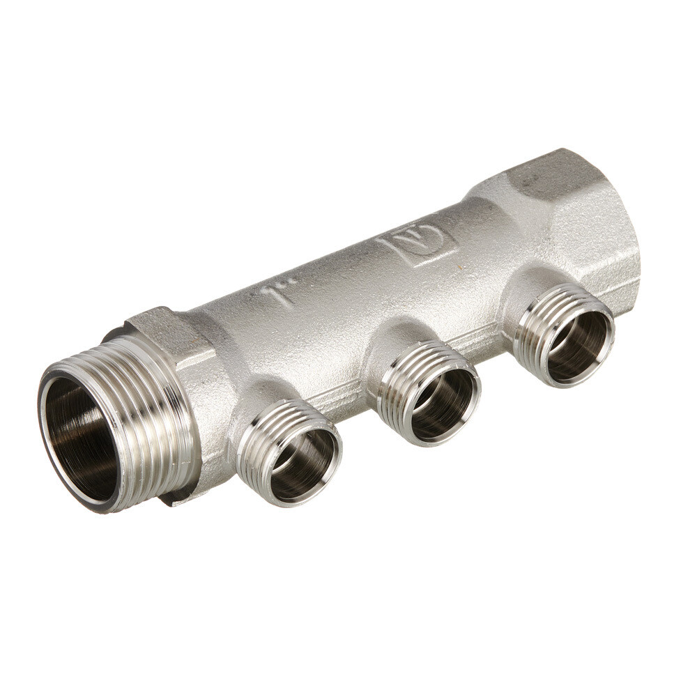 original-15406.jpg Коллектор Valtec 1 ВР(г) х 3 выхода 1/2 НР(ш) х 1 НР(ш) (VTc.500.N.0603) — изображение 1