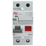 УЗО EKF Averes DV 63А 1P+N тип AC 100 мА 10 кА (rccb-2-63-100-ac-av)