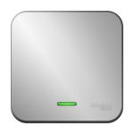 Выключатель Systeme Electric Blanca одноклавишный накладной алюминий с подсветкой (BLNVA101113)