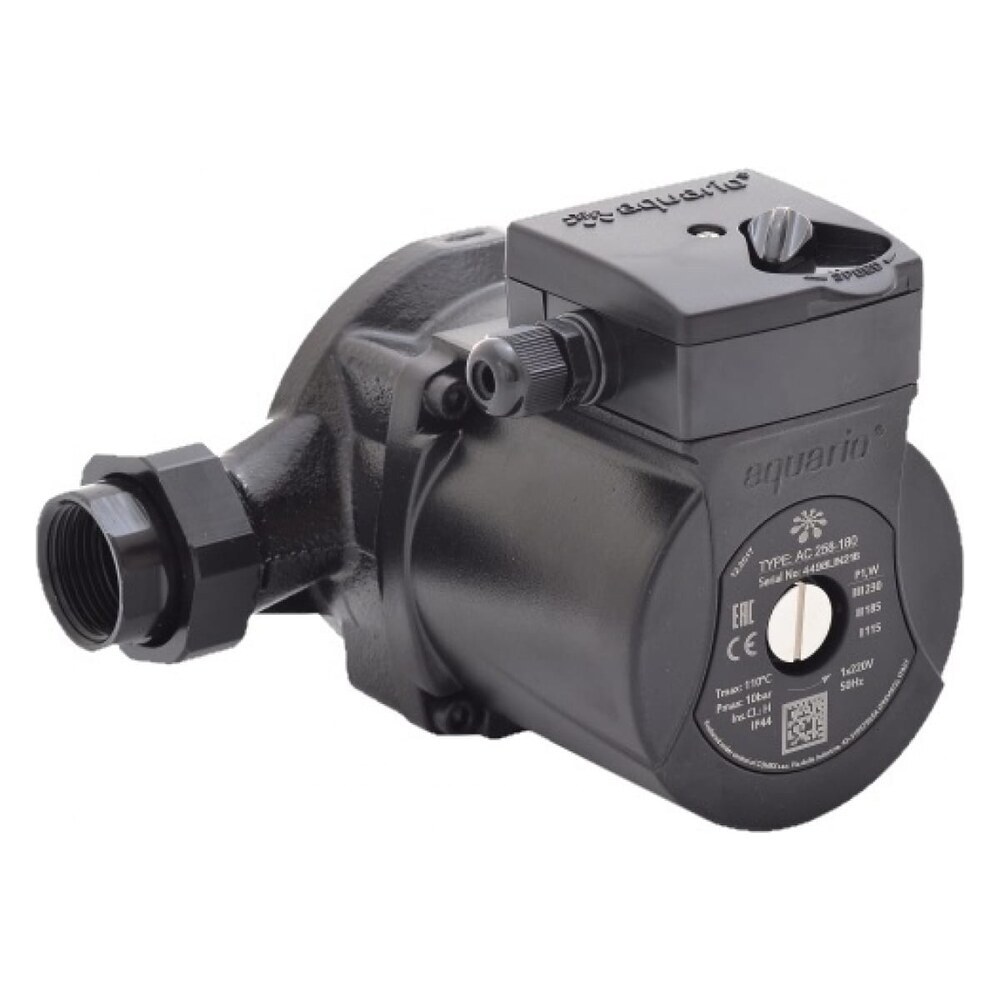 original-15733.jpg Циркуляционный насос для систем отопления Aquario AC 258-180 DN25 подъем 8 м 180 мм с гайками (5358) — изображение 1