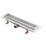 Лоток душевой MCH Harmony с комбинированным затвором 550х60 мм d40 мм решетка из нержавеющей стали (CH550HN)