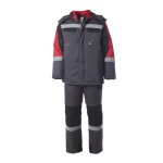 Костюм рабочий мужской утепленный Спрут Формула 48-50 рост 170-176 см серый/красный