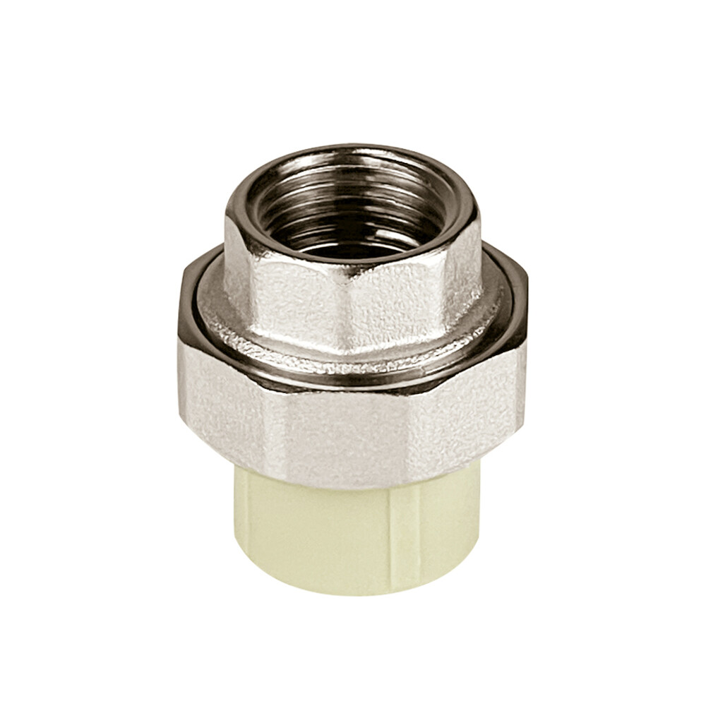 original-16508.jpg Муфта полипропиленовая Valfex разъемная (американка) 20 мм х 1/2 ВР(г) серая (10155015Г) — изображение 1