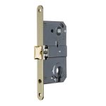 Замок врезной Palladium 385 SB для межкомнатной двери под цилиндр матовая латунь