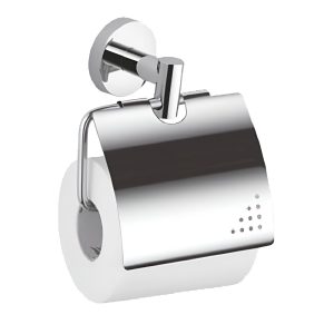 Держатель для туалетной бумаги Haiba HB1703 с крышкой металл хром (539712)